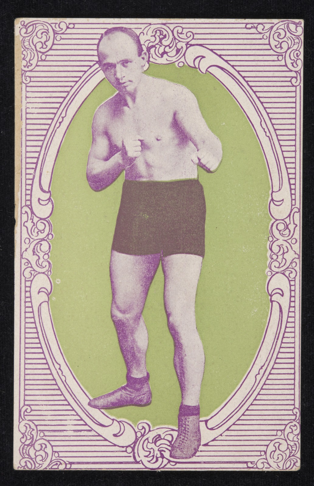 Advertising card featuring Pat Bradley